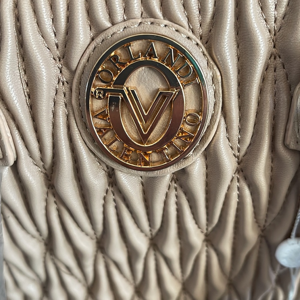 Valentino Orlandi Quilted Satchel Crossbody Bag (comes with Christmas Twilly) - Picture 10 of 11